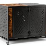 Rexwelten Dog Crate Rustic Brown Heavy Duty Enclosed Design-0