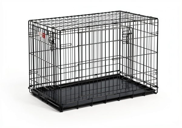 MidWest Dog Crate Secure Foldable Pet Crate for Medium Large-2