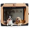 Garnpet Collapsible Dog Crate Portable Beige Pet Crate-7