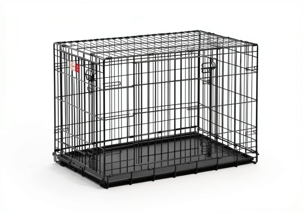 MidWest Dog Crate Secure Foldable Pet Crate for Medium Large-7