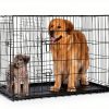 Simple Deluxe Dog Crate Double Door Foldable Pet Cage-2