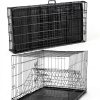 Simple Deluxe Dog Crate Double Door Foldable Pet Cage-1