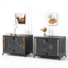 Rexwelten Dog Crate Rustic Brown Heavy Duty Enclosed Design-6