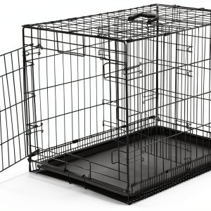 Amazon Dog Crate Durable Metal Wire Secure Pet Containment-0