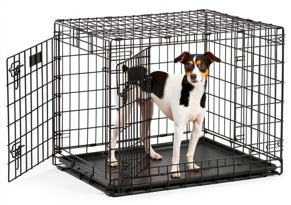 MidWest Heavy Duty Dog Crate Foldable Steel Medium Breed-0