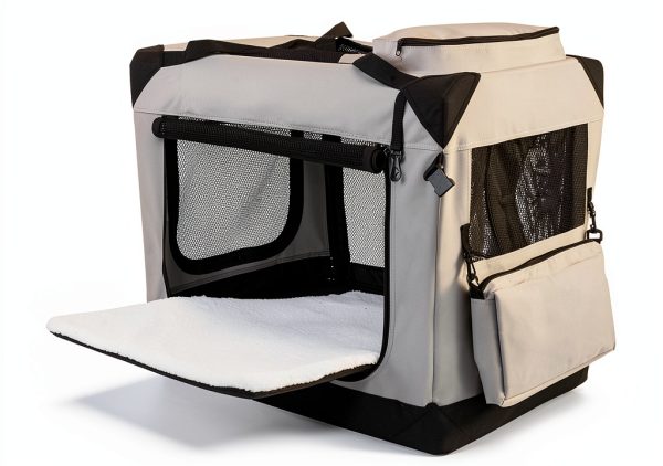 EliteField Light Gray Soft Dog Crate Durable 36 Inch Pet-1