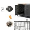 Rexwelten Dog Crate Rustic Brown Heavy Duty Enclosed Design-2