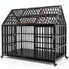 Snimoy Heavy Duty Dog Crate Durable Metal Large Pet Kennel-2