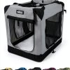 EliteField Light Gray Soft Dog Crate Durable 36 Inch Pet-0