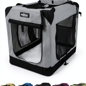 EliteField Light Gray Soft Dog Crate Durable 36 Inch Pet-0