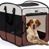 DONORO Dog Crate Portable Durable Water Resistant Pet Kennel-0