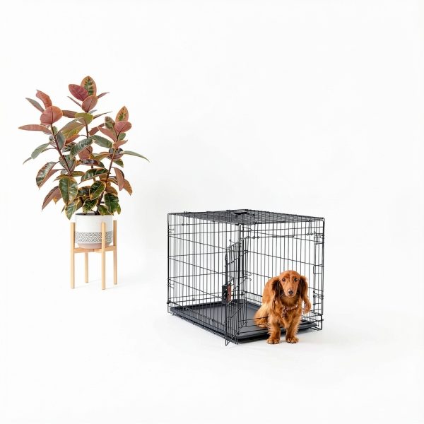 Amazon Dog Crate Durable Metal Wire Secure Pet Containment-4