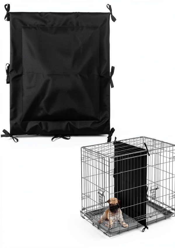 Cawvox Dog Crate Divider Waterproof PU Leather Adjustable-0