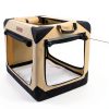 Garnpet Collapsible Dog Crate Portable Beige Pet Crate-5