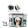 Siedihit Pet Playpen Foldable Mesh Travel Crate for Dogs-3