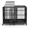 Snimoy Dog Crate Large Sturdy Chew Resistant Pet Cage-3