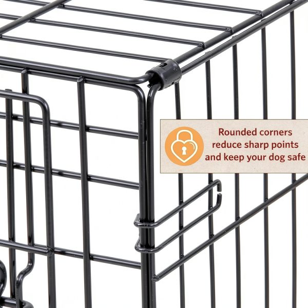MidWest Dog Crate Secure Foldable Pet Crate for Medium Large-5