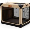 Garnpet Collapsible Dog Crate Portable Beige Pet Crate-8