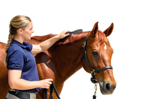 Oster Equine Care Series Mane & Tail Comb Blue Rubber Grip 1 Size-3