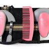 Oster Mane & Tail Comb Pink - Equine Series, Rubber Grip, Pocket Size-1