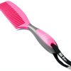 Oster Mane & Tail Comb Pink - Equine Series, Rubber Grip, Pocket Size-0