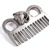 Metal Horse Comb 4in Stainless Silver Mane Tail Grooming by Cyrank-1