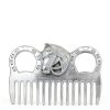 Metal Horse Comb Mane & Tail Grooming Tool Ergonomic Handle-0