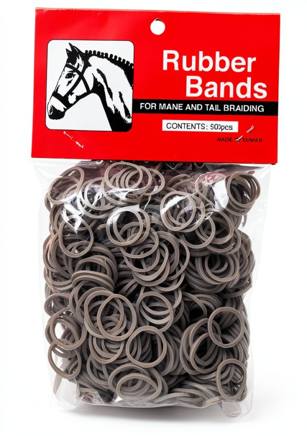 Partrade Horse Mane Braiding Bundle – Gray ManeTail Bands & Comb-1