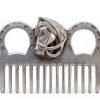 Metal Horse Comb 4in Stainless Silver Mane Tail Grooming by Cyrank-6