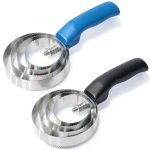 4 Rings Double Sided Curry Comb MetVot Grooming – Blue & Black-0