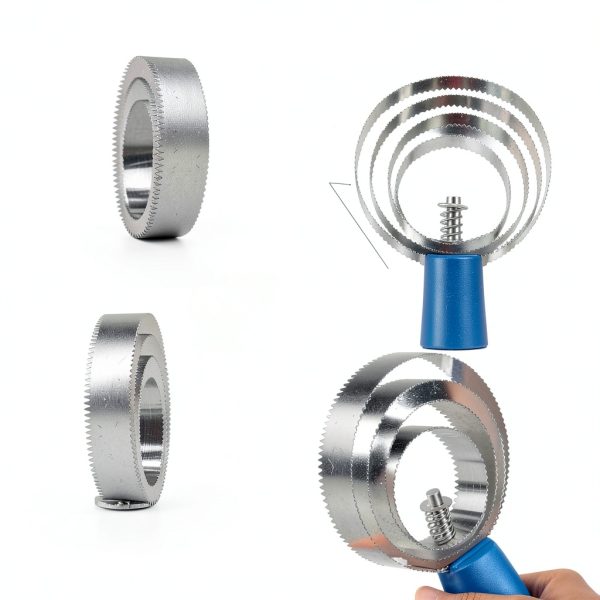 4 Rings Double Sided Curry Comb MetVot Grooming – Blue & Black-1
